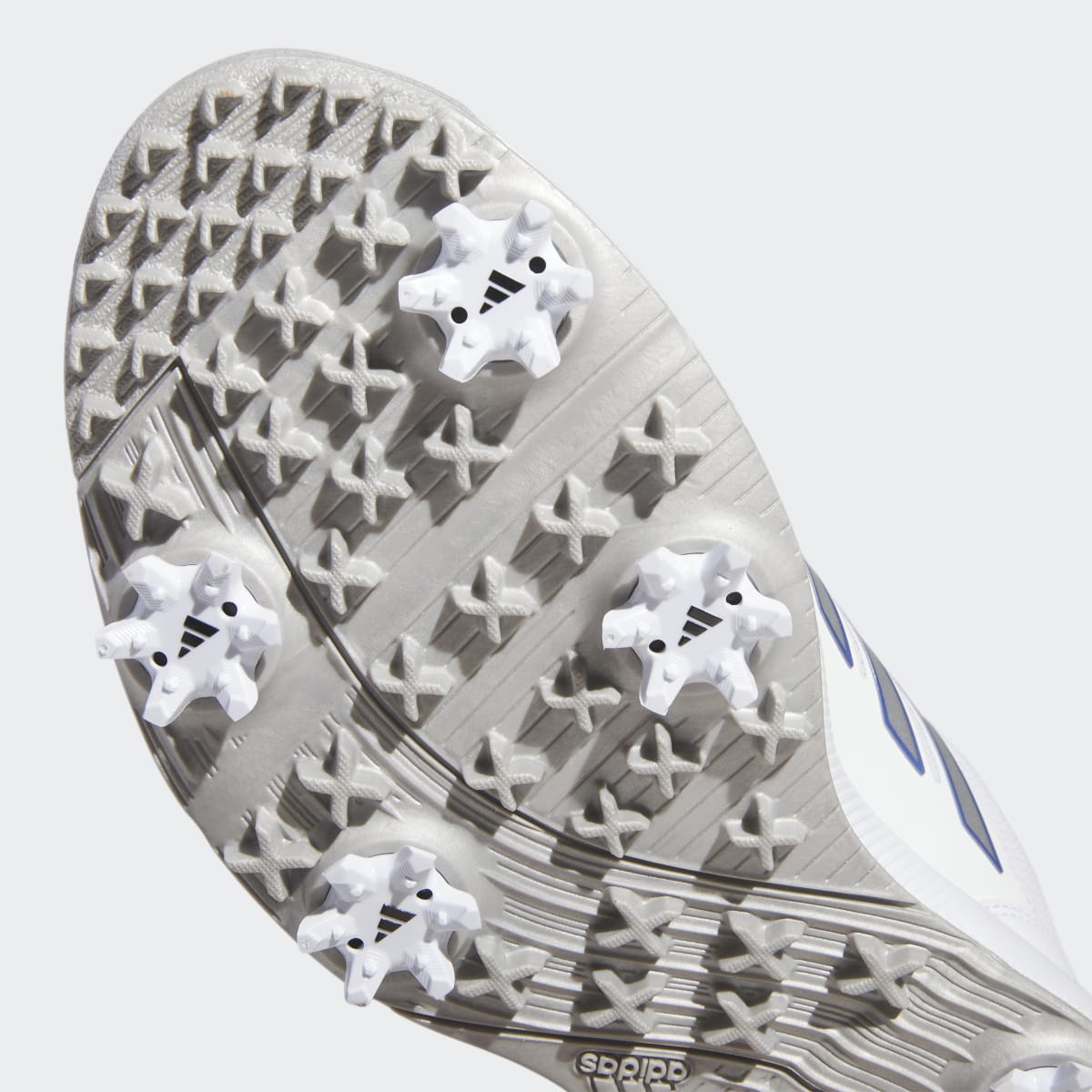 Adidas Women's Tech Response 3.0 Golf Shoes - Cloud White / Silver Metallic / Blue Fusion - Image 9