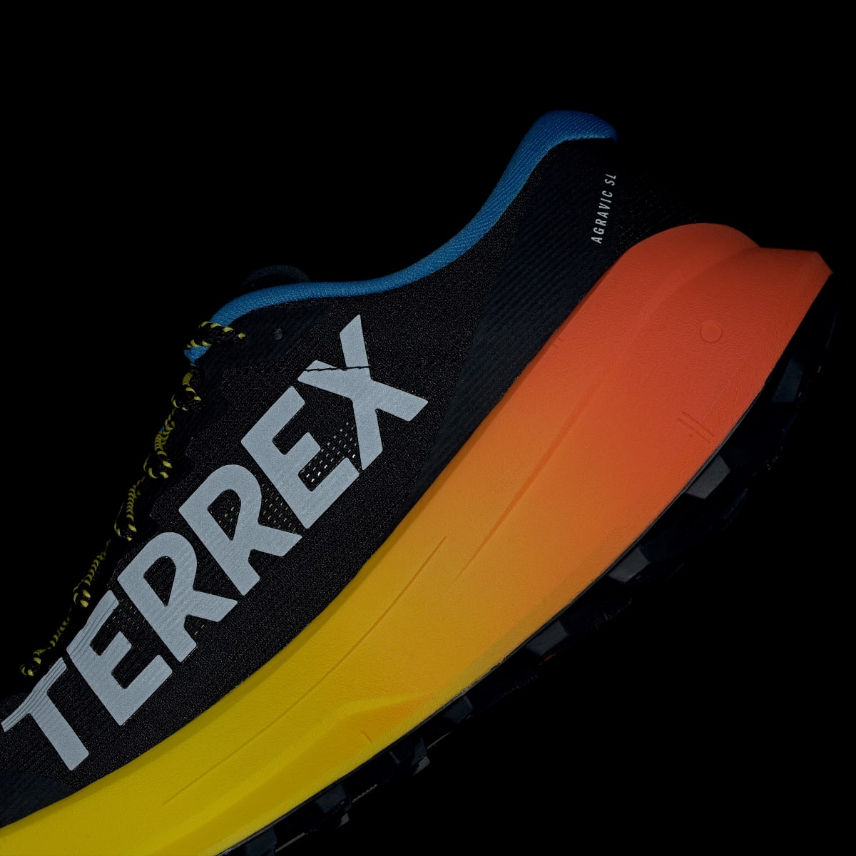 Adidas Men's Terrex Agravic SL Trail Running Shoes - Core Black / Grey Three / Semi Impact Orange - Image 11