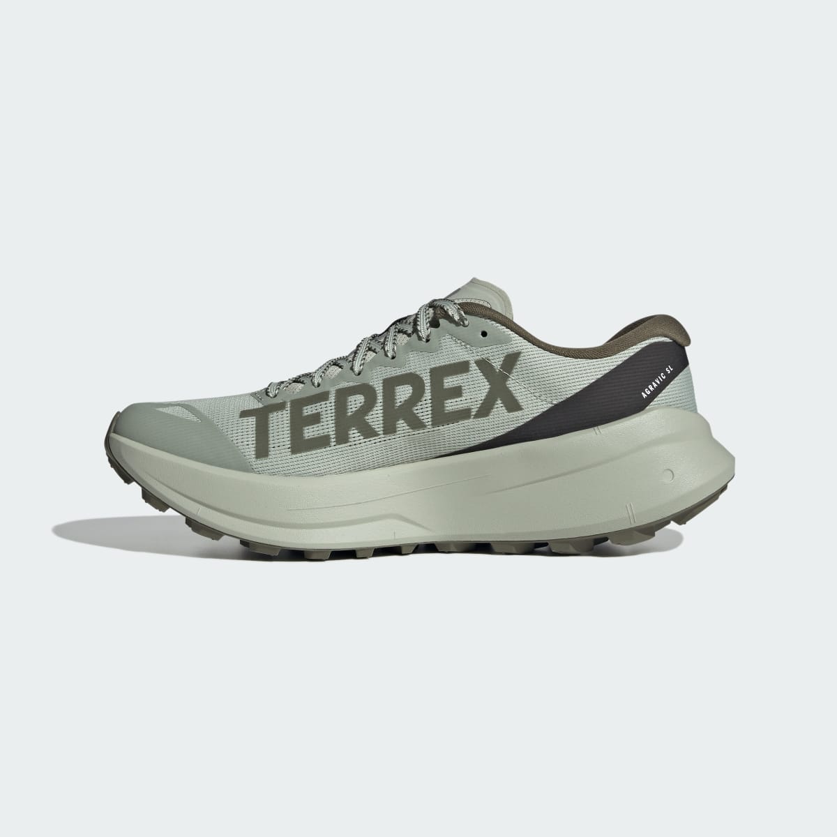 Adidas Men's Terrex Agravic SL Trail Running Shoes - Halo Green / Olive Strata / Pulse Mint - Image 7