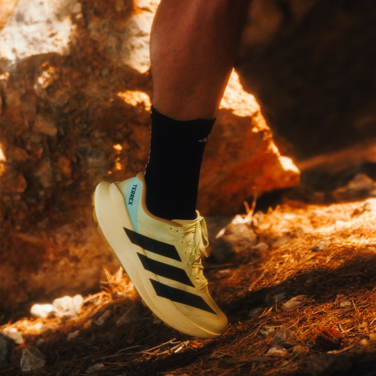 Adidas Men's Terrex Agravic SL Trail Running Shoes - Frozen Lemon / Core Black / Pulse Mint - Image 11