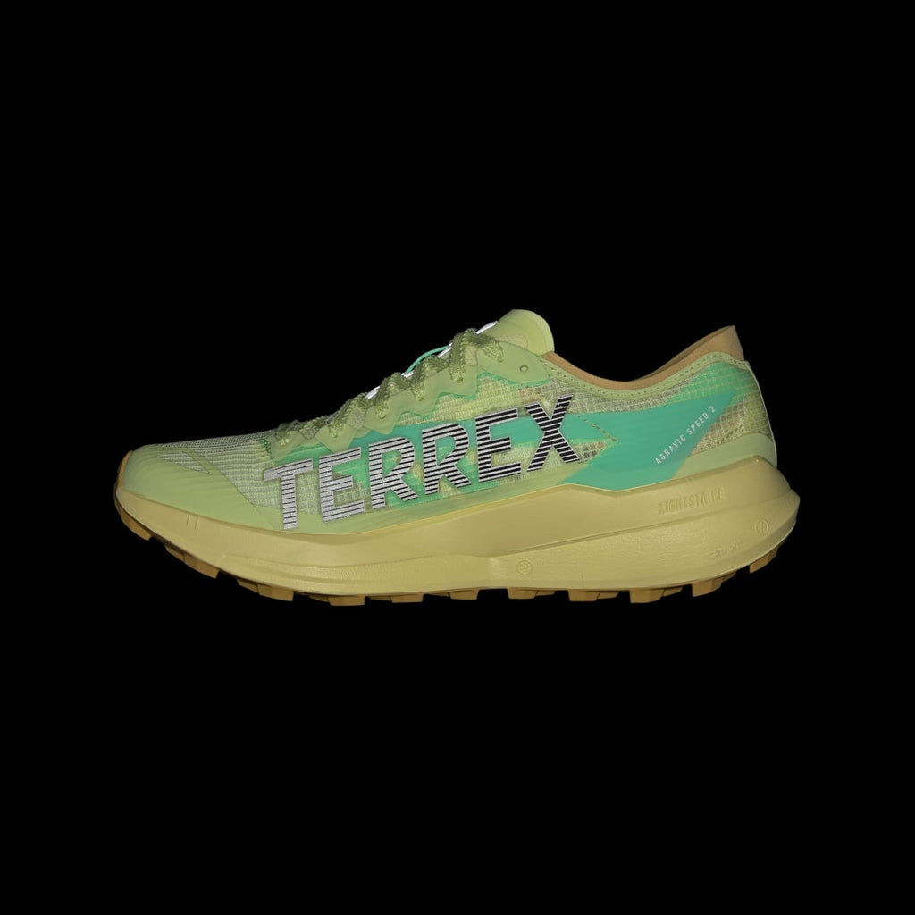 Adidas Men's Terrex Agravic Speed 2 Trail Running Shoes - Frozen Lemon / Core Black / Pulse Mint - Image 3