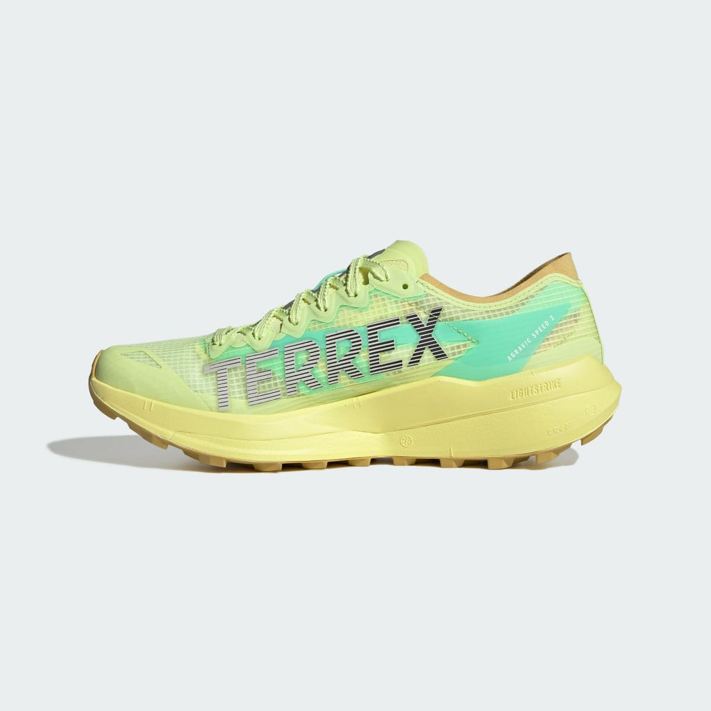Adidas Men's Terrex Agravic Speed 2 Trail Running Shoes - Frozen Lemon / Core Black / Pulse Mint - Image 10