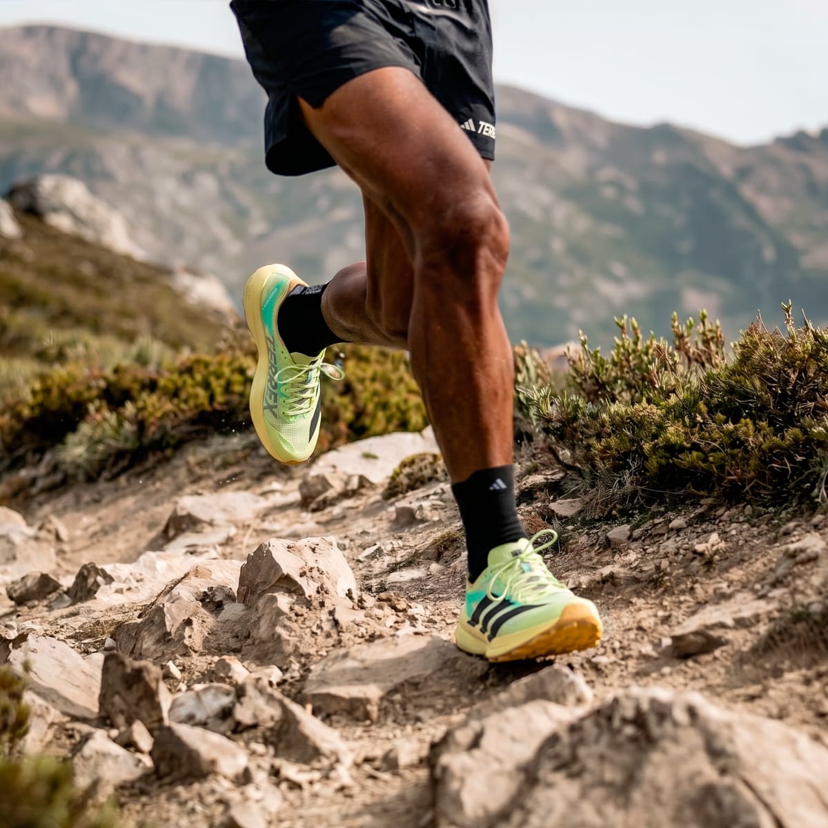 Adidas Men's Terrex Agravic Speed 2 Trail Running Shoes - Frozen Lemon / Core Black / Pulse Mint - Image 4