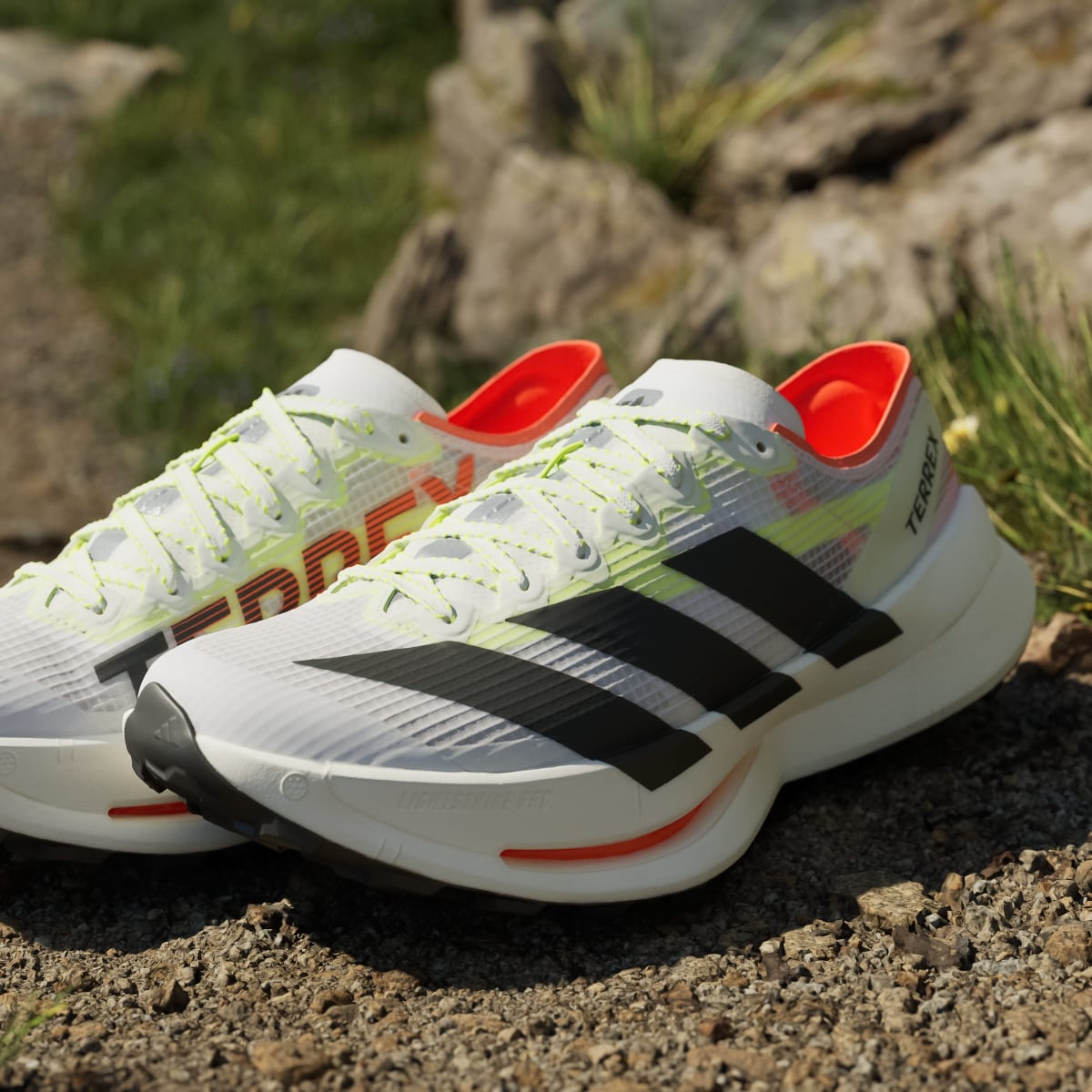 Adidas Men's Terrex Agravic Speed Ultra 2 Trail Running Shoes - Cloud White / Core Black / Semi Impact Orange - Image 11