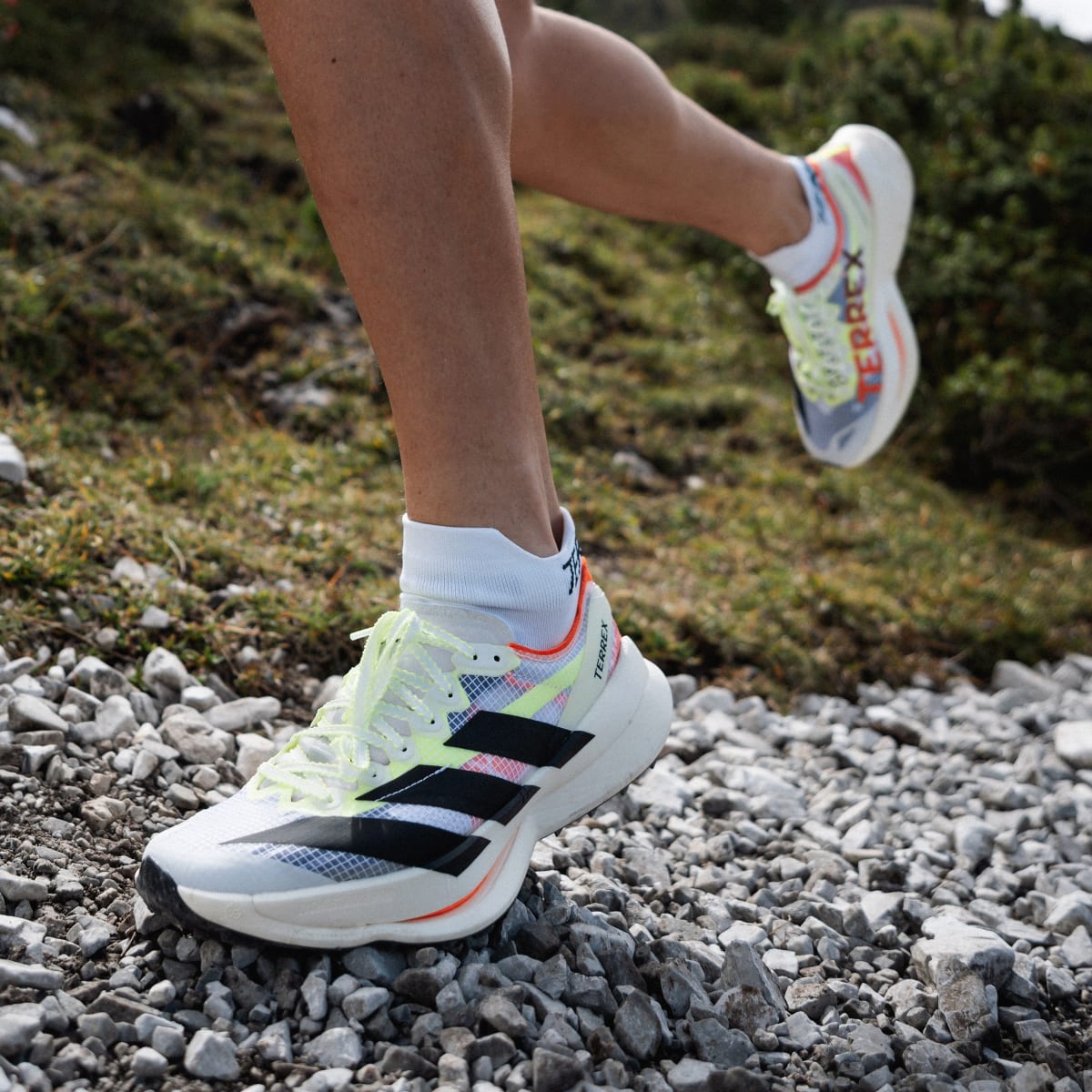 Adidas Men's Terrex Agravic Speed Ultra 2 Trail Running Shoes - Cloud White / Core Black / Semi Impact Orange - Image 16