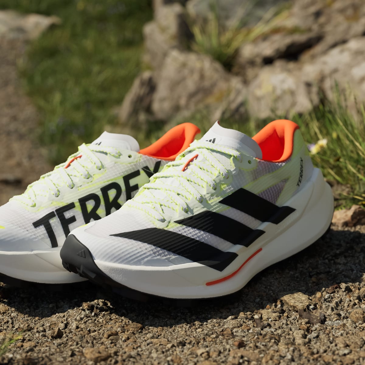 Adidas Women's Terrex Agravic TT Trail Running Shoes - Cloud White / Core Black / Impact Orange - Image 11