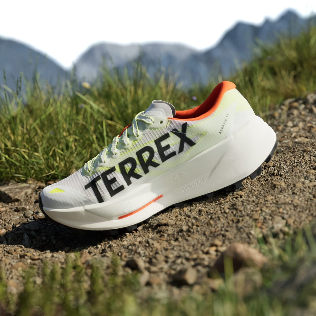 Adidas Women's Terrex Agravic TT Trail Running Shoes - Cloud White / Core Black / Impact Orange - Image 8