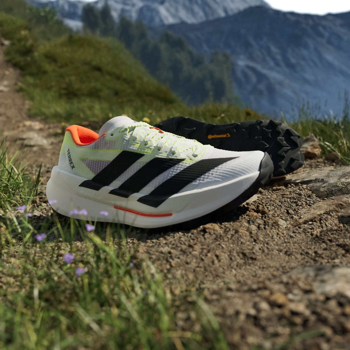 Adidas Women's Terrex Agravic TT Trail Running Shoes - Cloud White / Core Black / Impact Orange - Image 9