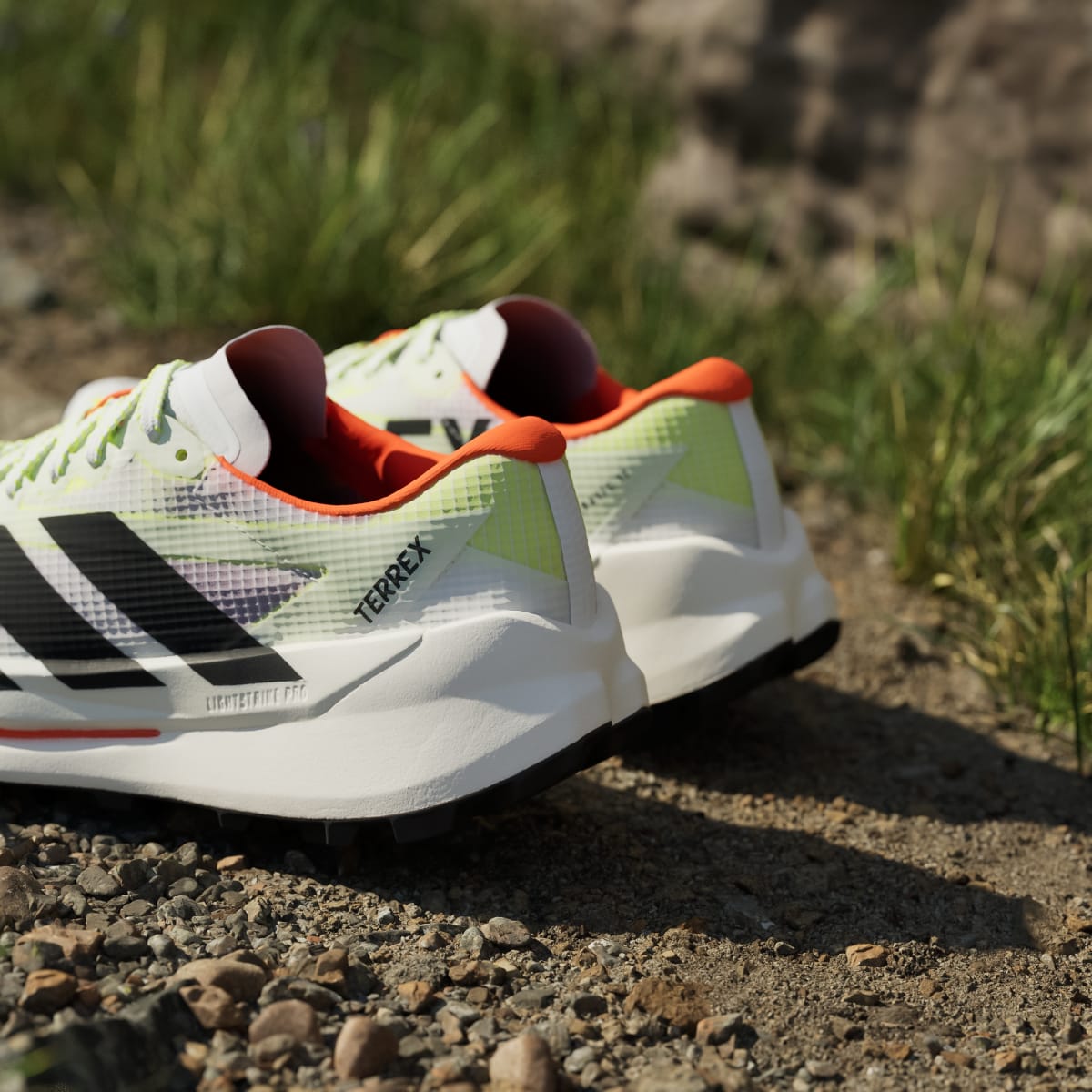 Adidas Women's Terrex Agravic TT Trail Running Shoes - Cloud White / Core Black / Impact Orange - Image 10