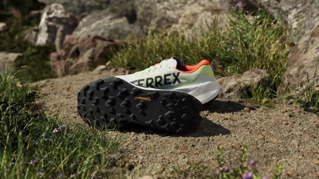 Adidas Women's Terrex Agravic TT Trail Running Shoes - Cloud White / Core Black / Impact Orange - Image 2