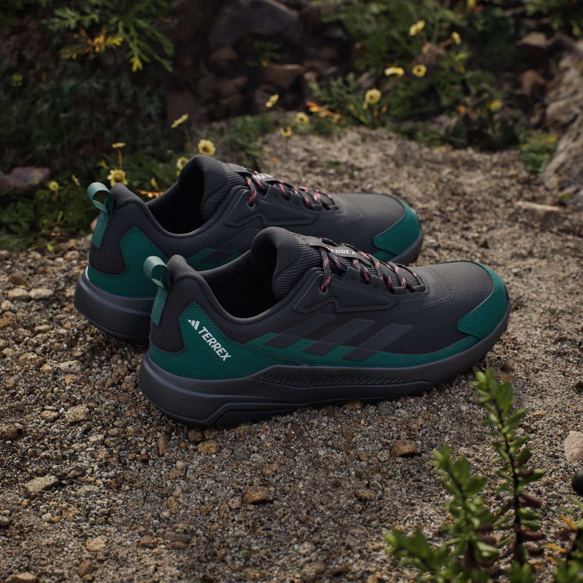Adidas Men's Terrex Anylander Hiking Shoes - Core Black / Carbon / Collegiate Green - Image 6