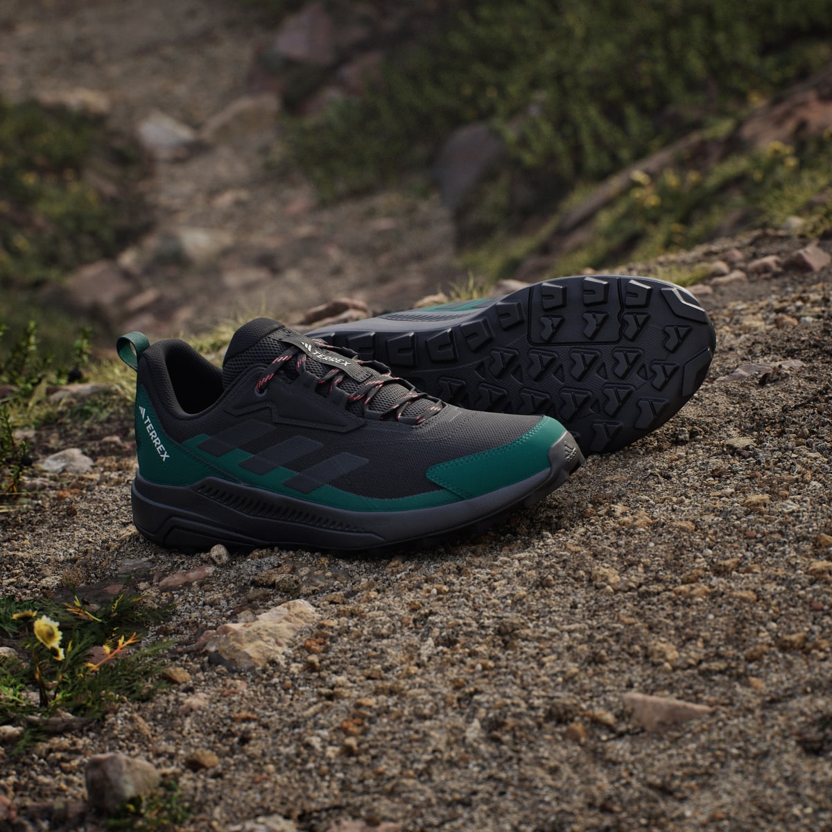 Adidas Men's Terrex Anylander Hiking Shoes - Core Black / Carbon / Collegiate Green - Image 8