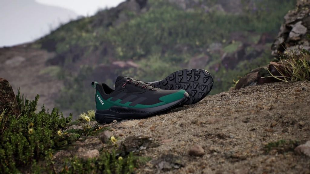 Adidas Men's Terrex Anylander Hiking Shoes - Core Black / Carbon / Collegiate Green - Image 2