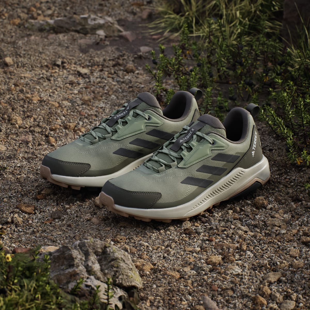 Adidas Men's Terrex Anylander Hiking Shoes - Tent Green / Carbon / Olive Strata - Image 5