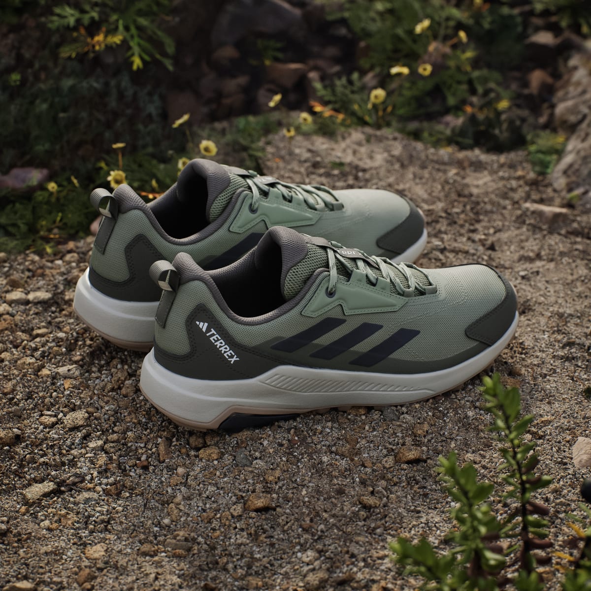 Adidas Men's Terrex Anylander Hiking Shoes - Tent Green / Carbon / Olive Strata - Image 6