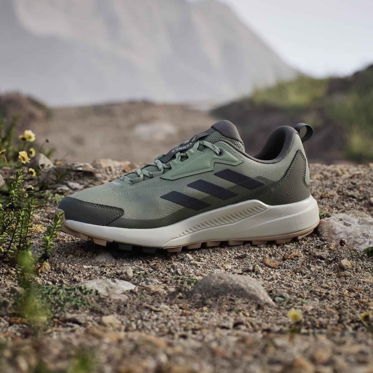 Adidas Men's Terrex Anylander Hiking Shoes - Tent Green / Carbon / Olive Strata - Image 7