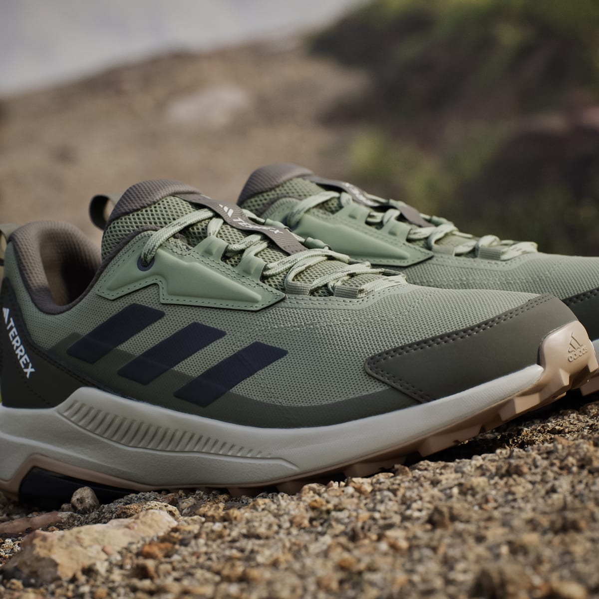 Adidas Men's Terrex Anylander Hiking Shoes - Tent Green / Carbon / Olive Strata - Image 9