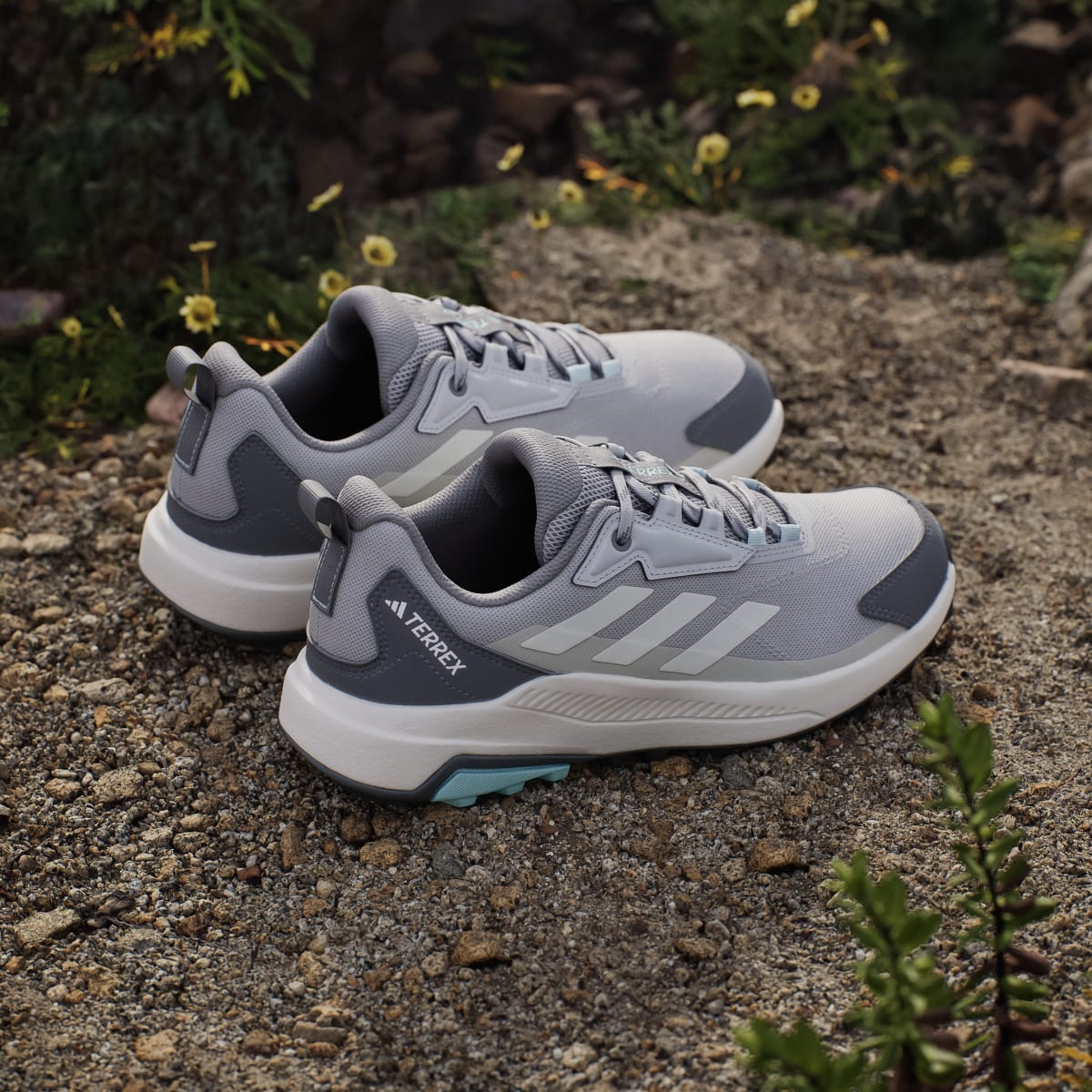 Adidas Women's Terrex Anylander Hiking Shoes - Grey Two / Chalk White / Beige - Image 6