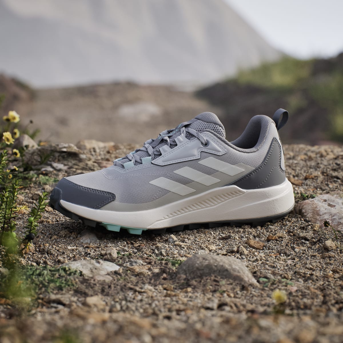 Adidas Women's Terrex Anylander Hiking Shoes - Grey Two / Chalk White / Beige - Image 7