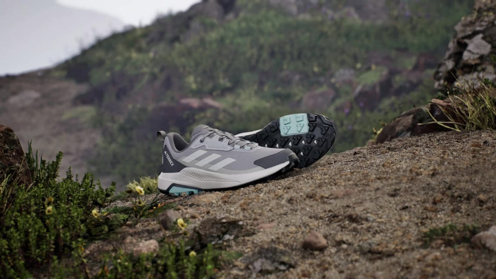 Adidas Women's Terrex Anylander Hiking Shoes - Grey Two / Chalk White / Beige - Image 2