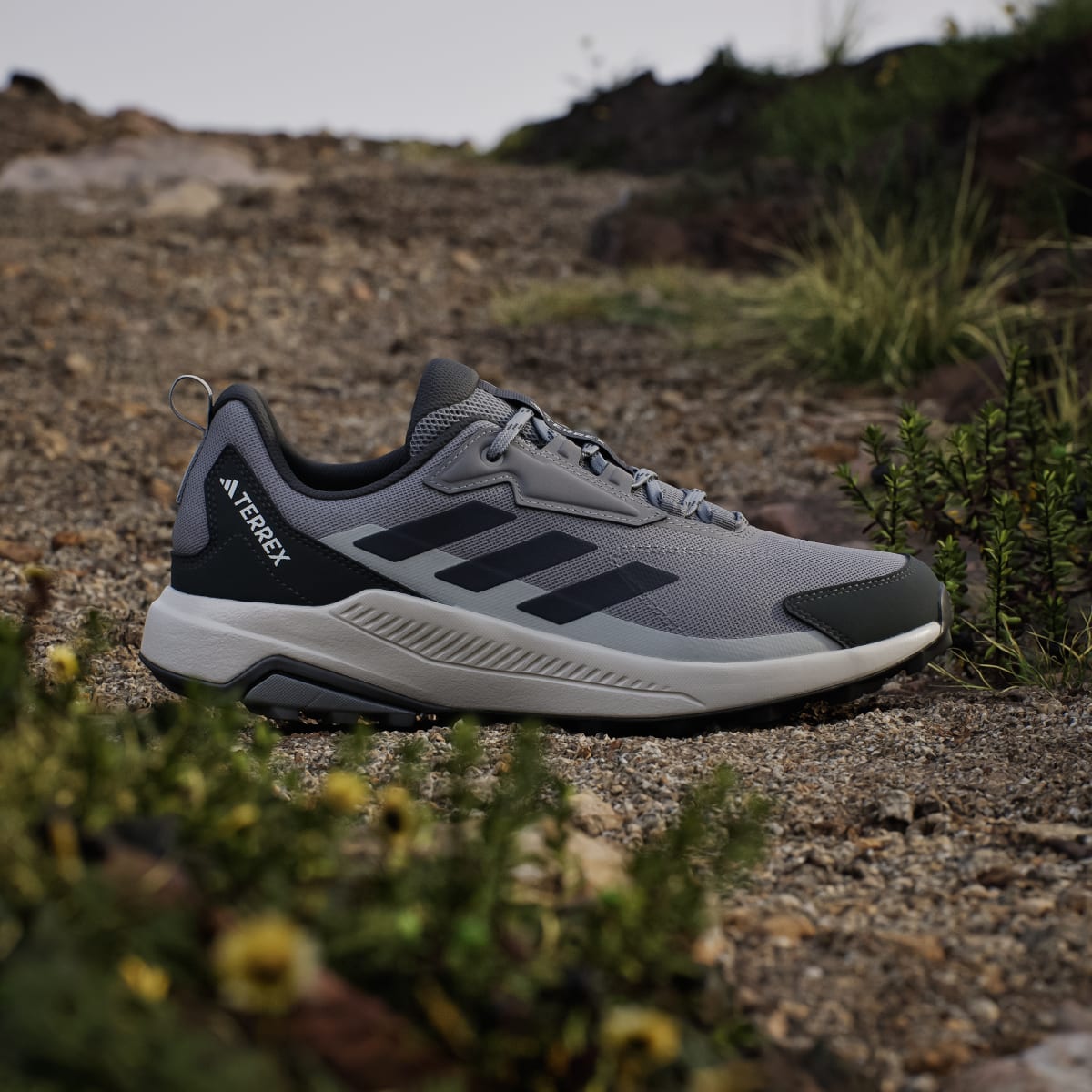 Adidas Men's Terrex Anylander Hiking Shoes - Grey Three / Legend Ink / Carbon - Image 3