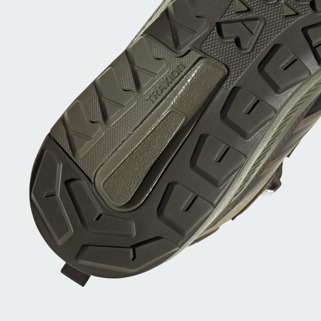 Adidas Men's Terrex Anylander Leather Mid Climaproof Hiking Shoes - Olive Strata / Core Black / Shadow Olive - Image 10