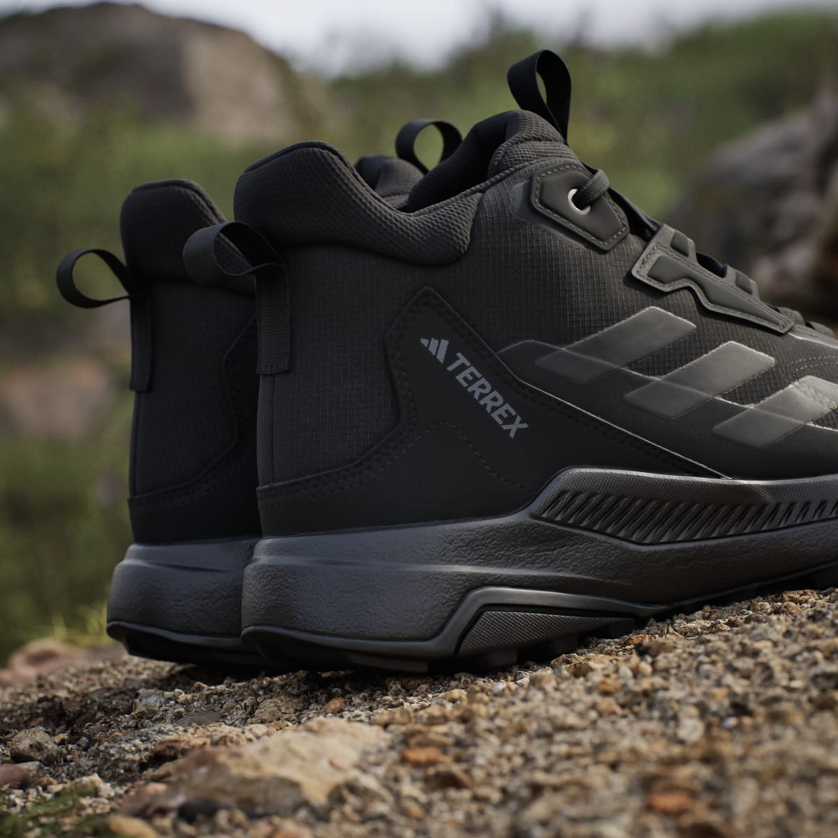Adidas Men's Terrex Anylander Mid Rain.Rdy Hiking Shoes - Core Black / Core Black / Grey Four - Image 10