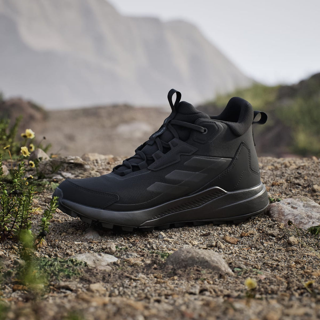 Adidas Men's Terrex Anylander Mid Rain.Rdy Hiking Shoes - Core Black / Core Black / Grey Four - Image 7