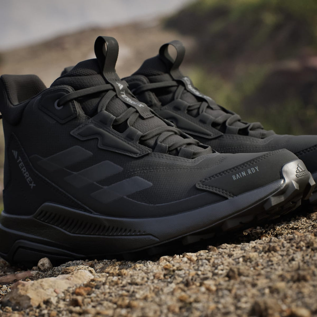 Adidas Men's Terrex Anylander Mid Rain.Rdy Hiking Shoes - Core Black / Core Black / Grey Four - Image 9
