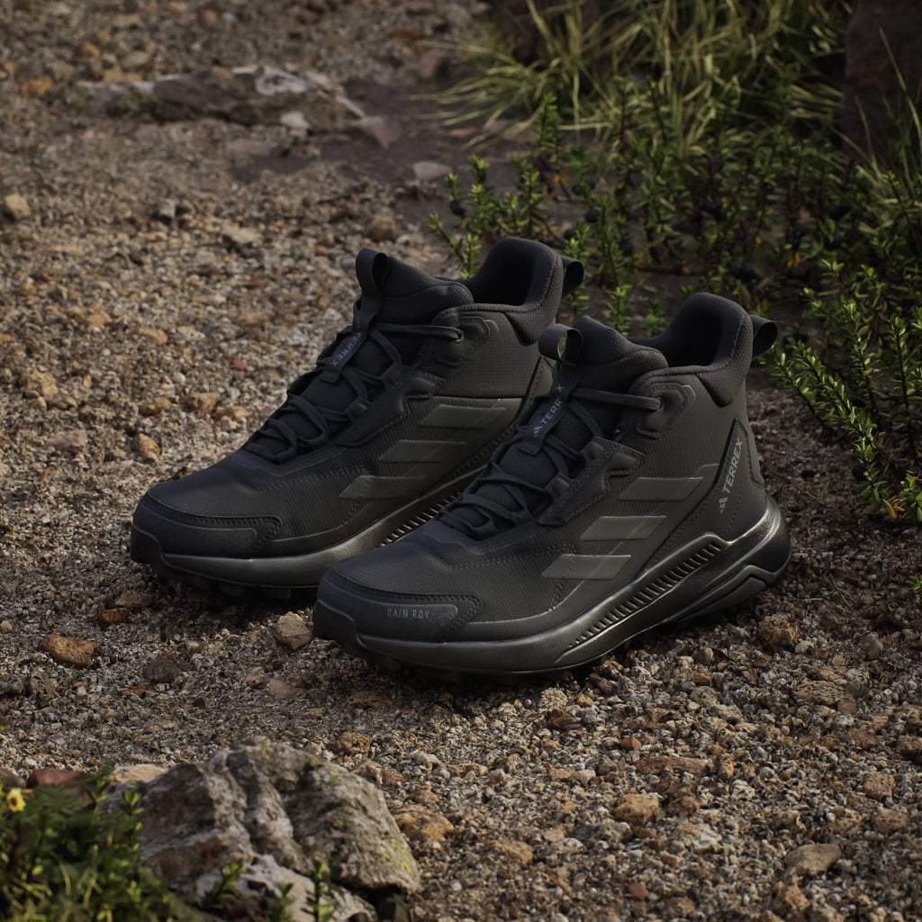 Adidas Women's Terrex Anylander Mid Rain.Rdy Hiking Shoes - Core Black / Core Black / Grey Four - Image 5