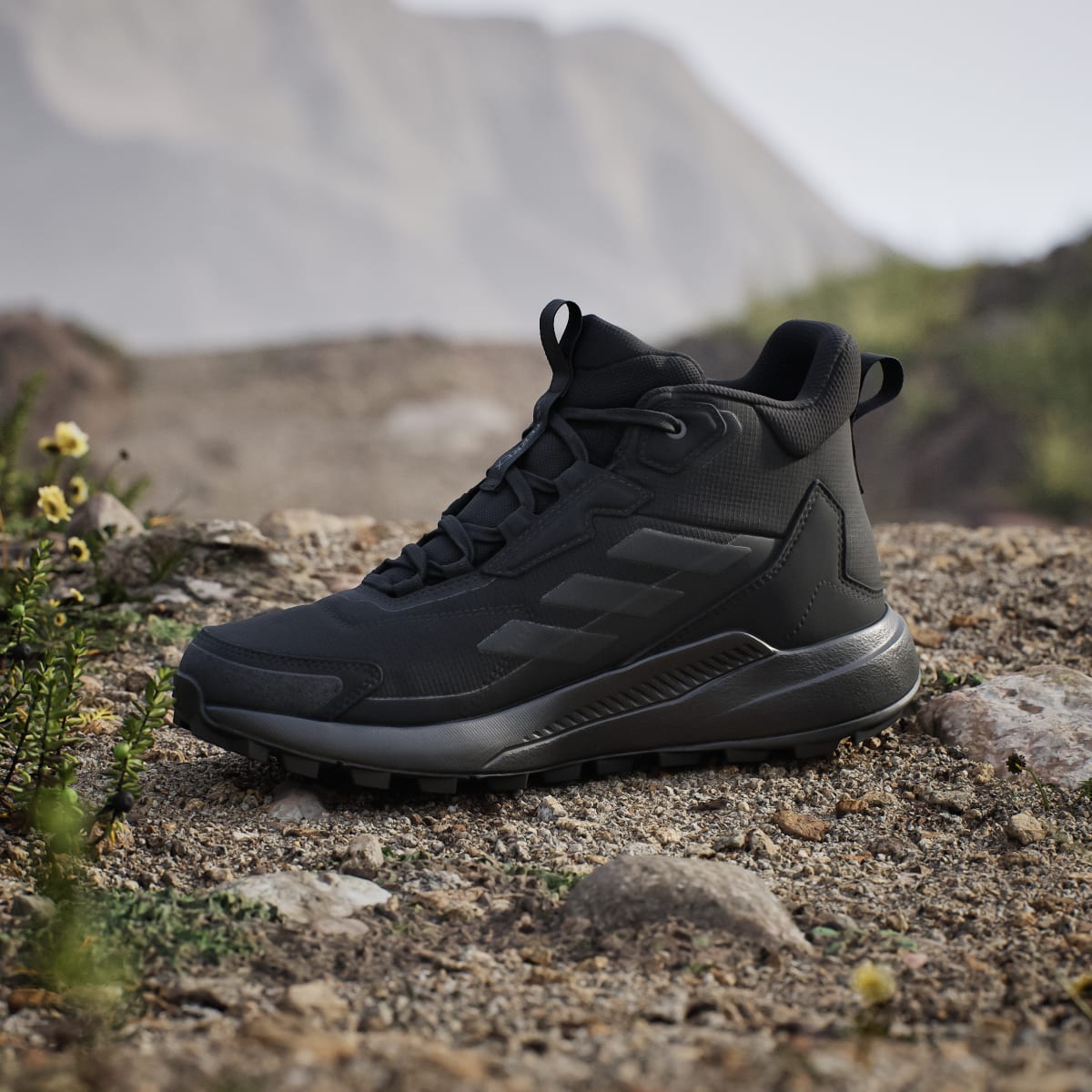 Adidas Women's Terrex Anylander Mid Rain.Rdy Hiking Shoes - Core Black / Core Black / Grey Four - Image 7