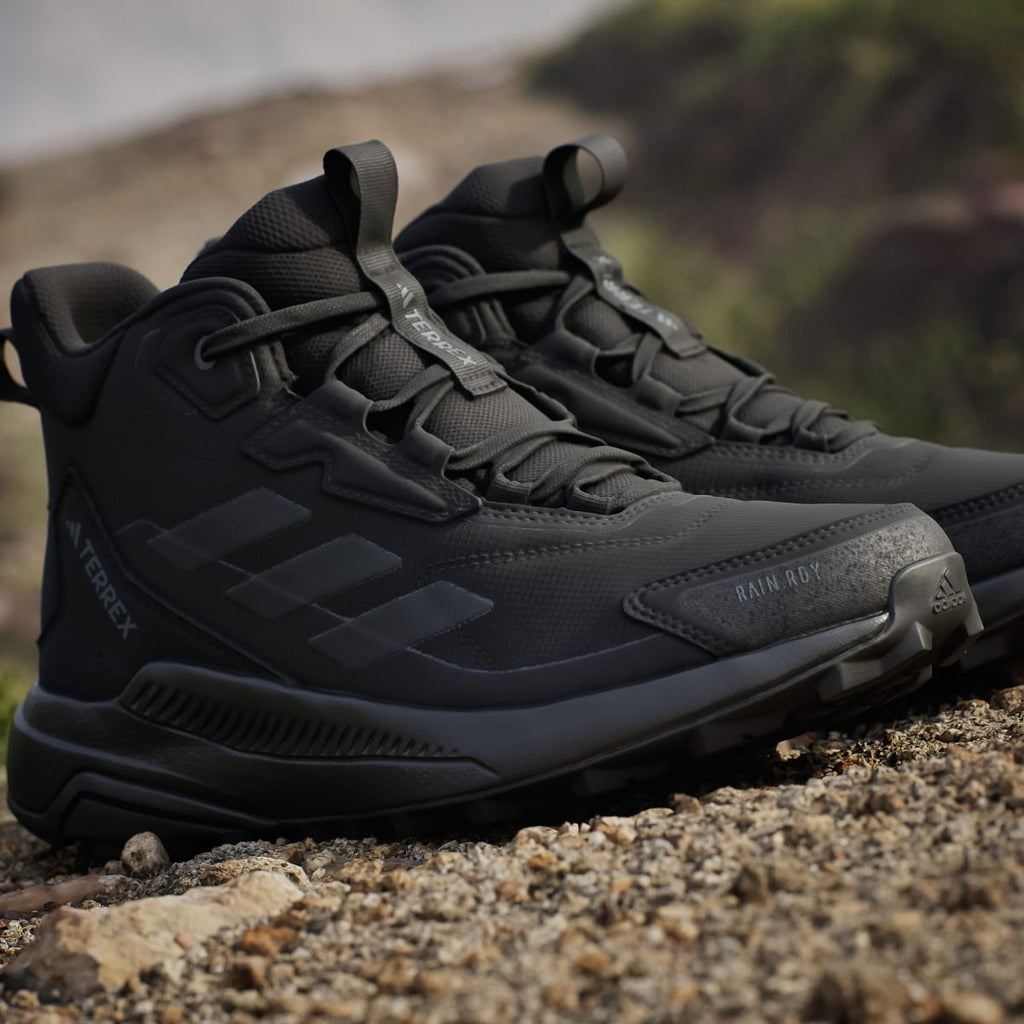 Adidas Women's Terrex Anylander Mid Rain.Rdy Hiking Shoes - Core Black / Core Black / Grey Four - Image 9