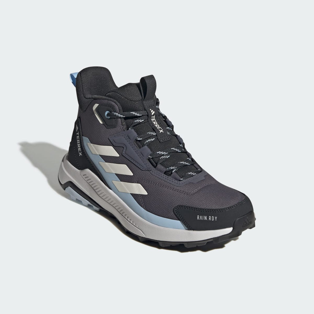 Adidas Women's Terrex Anylander Mid Rain.Rdy Hiking Shoes - Crystal Sky / Chalk White / Semi Flash Aqua - Image 4