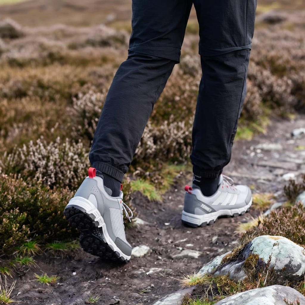 Adidas Men's Terrex Rockadia Hiking Shoe - Halo Silver / Silver Metallic / Better Scarlet - Image 6