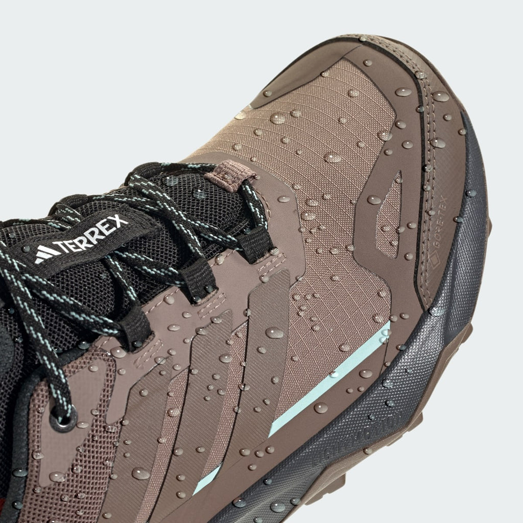Adidas Women's Terrex Skychaser AX5 GORE-TEX Hiking Shoes - Trace Brown / Earth Strata / Semi Impact Orange - Image 9