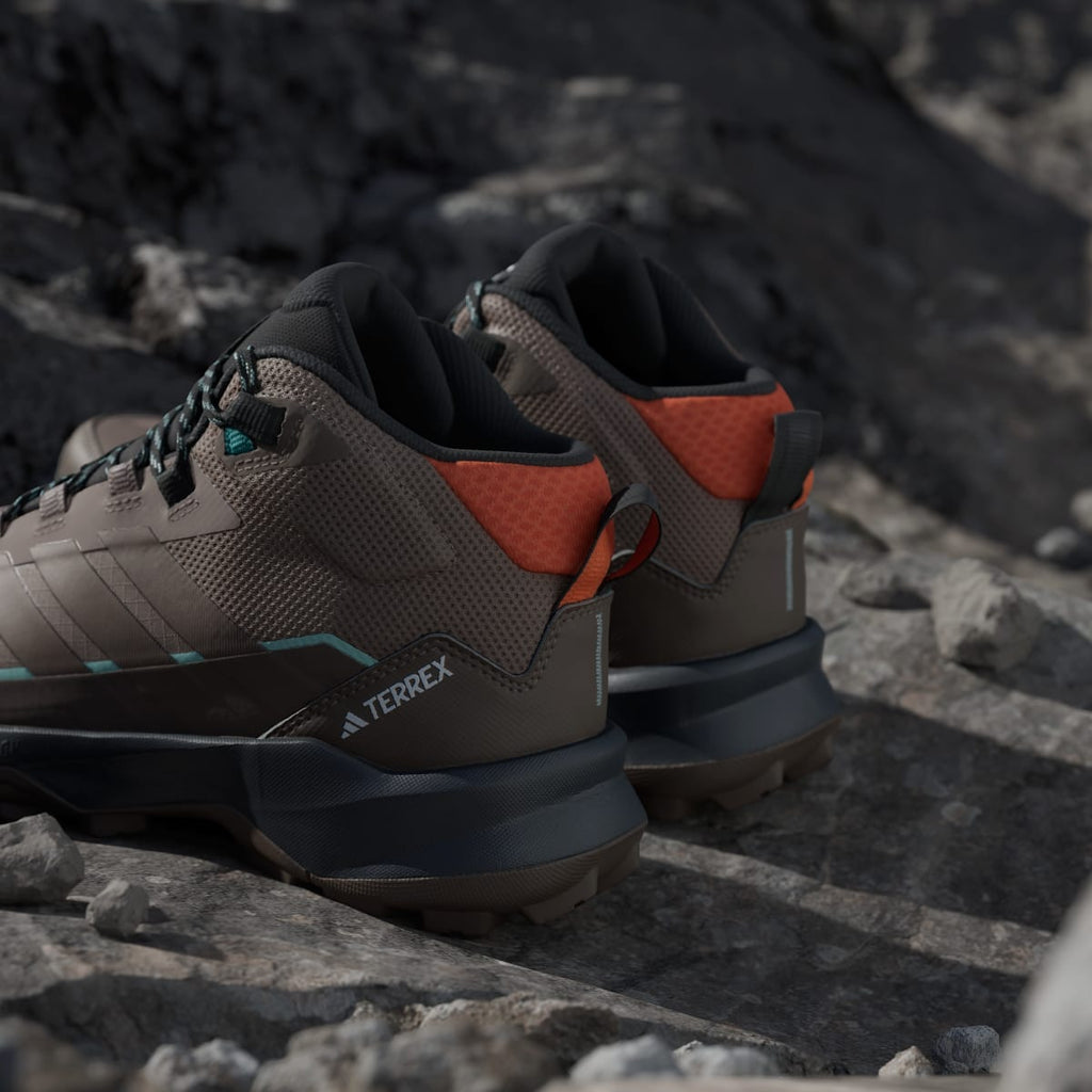 Adidas Women's Terrex Skychaser AX5 Mid GORE-TEX Hiking Shoes - Trace Brown / Earth Strata / Semi Impact Orange - Image 10