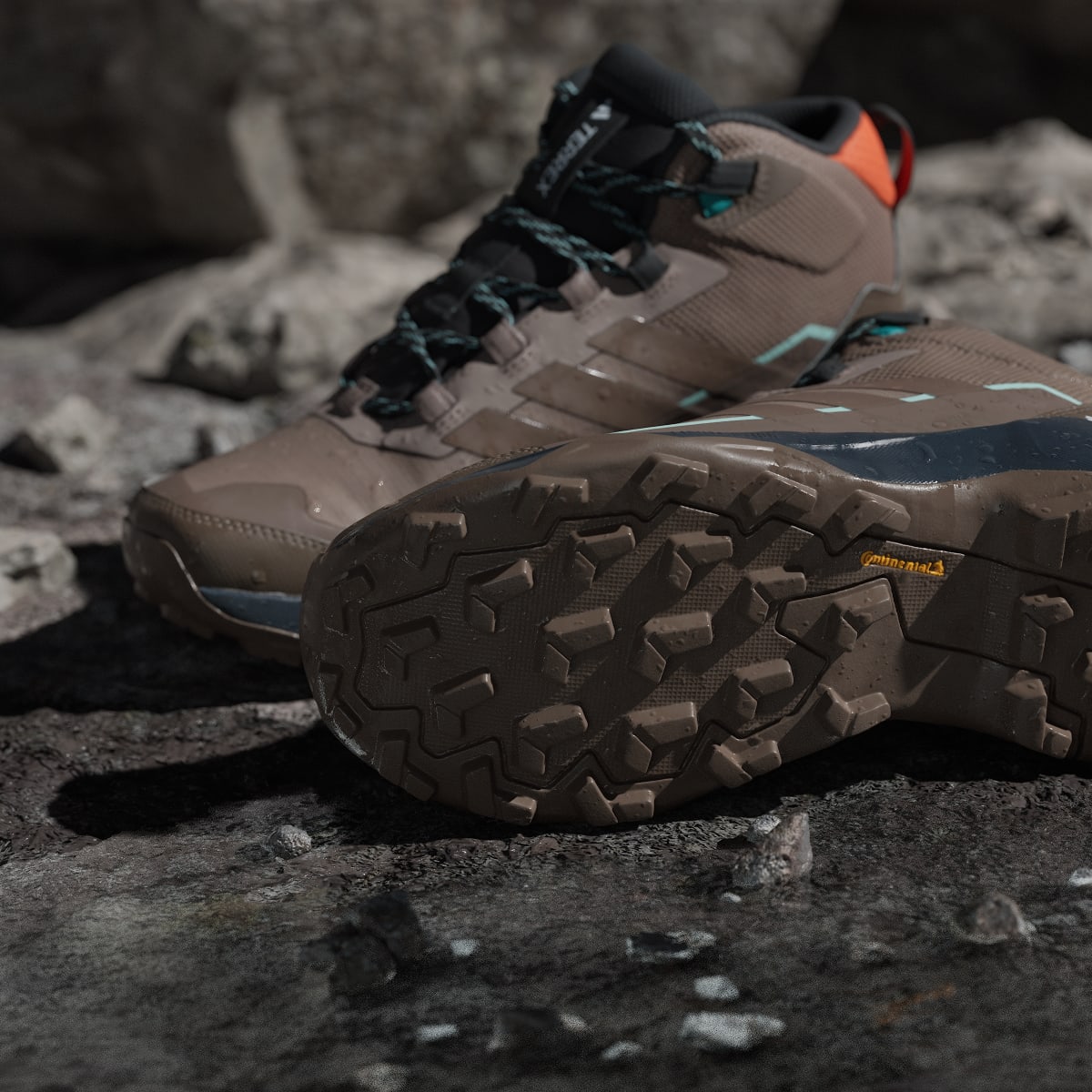 Adidas Women's Terrex Skychaser AX5 Mid GORE-TEX Hiking Shoes - Trace Brown / Earth Strata / Semi Impact Orange - Image 11
