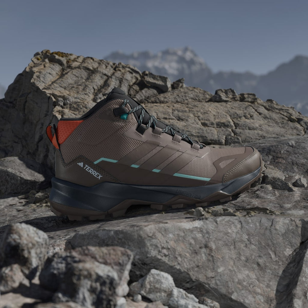 Adidas Women's Terrex Skychaser AX5 Mid GORE-TEX Hiking Shoes - Trace Brown / Earth Strata / Semi Impact Orange - Image 3