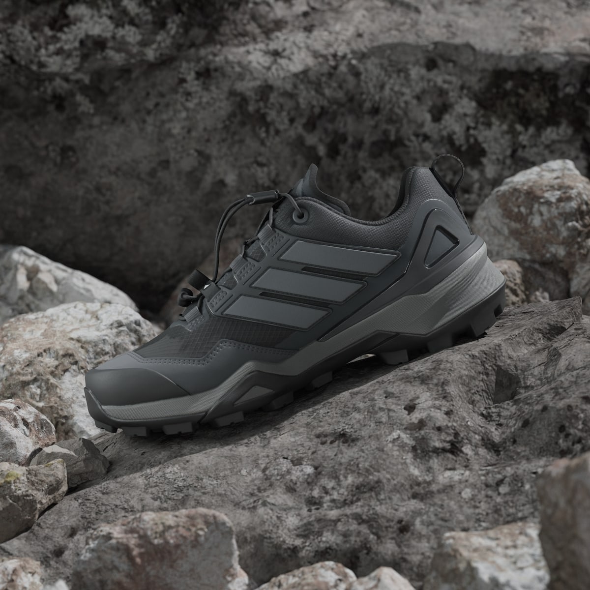 Adidas Women's Terrex Skychaser GORE-TEX Hiking Shoes - Core Black / Grey Three / Grey Six - Image 7