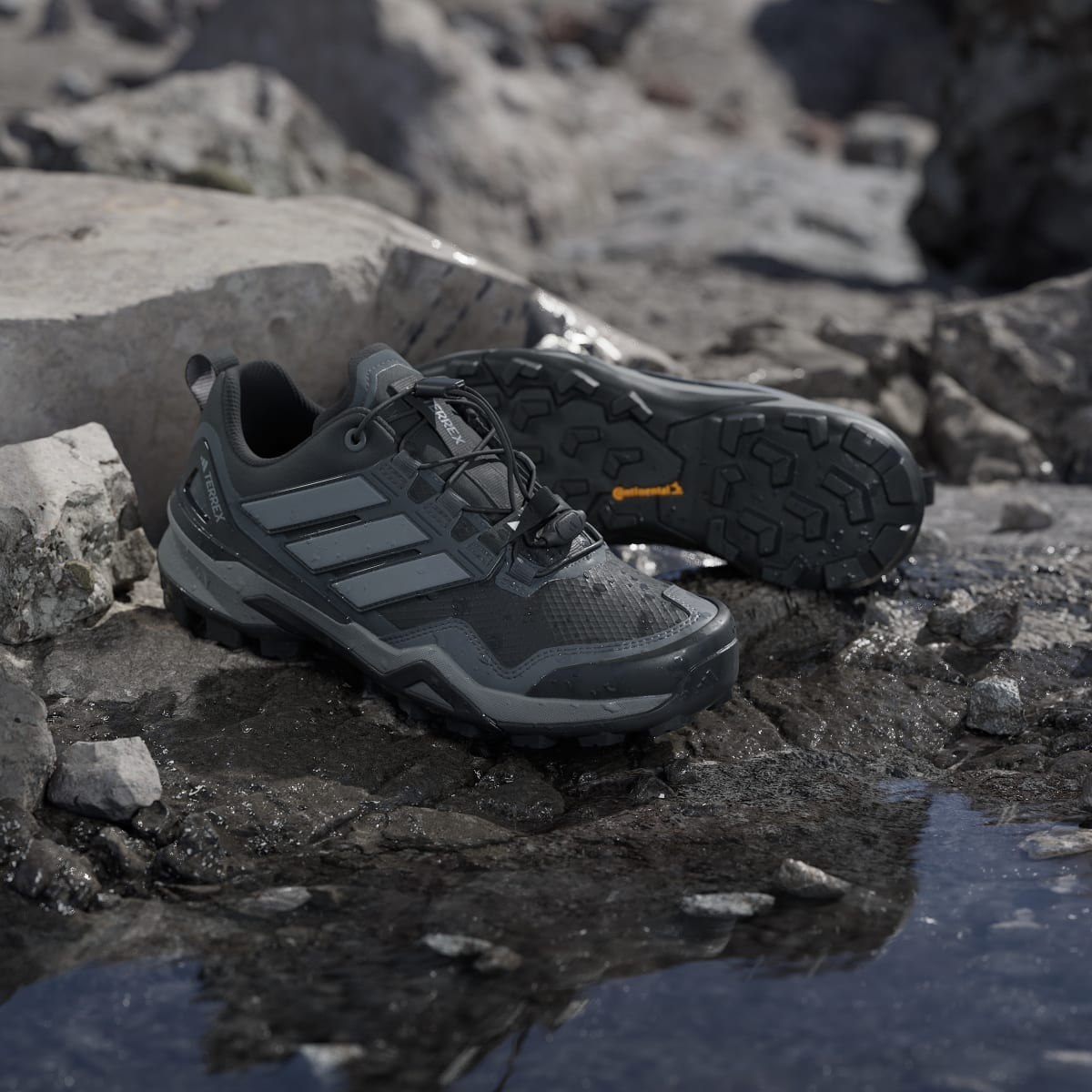 Adidas Women's Terrex Skychaser GORE-TEX Hiking Shoes - Core Black / Grey Three / Grey Six - Image 8