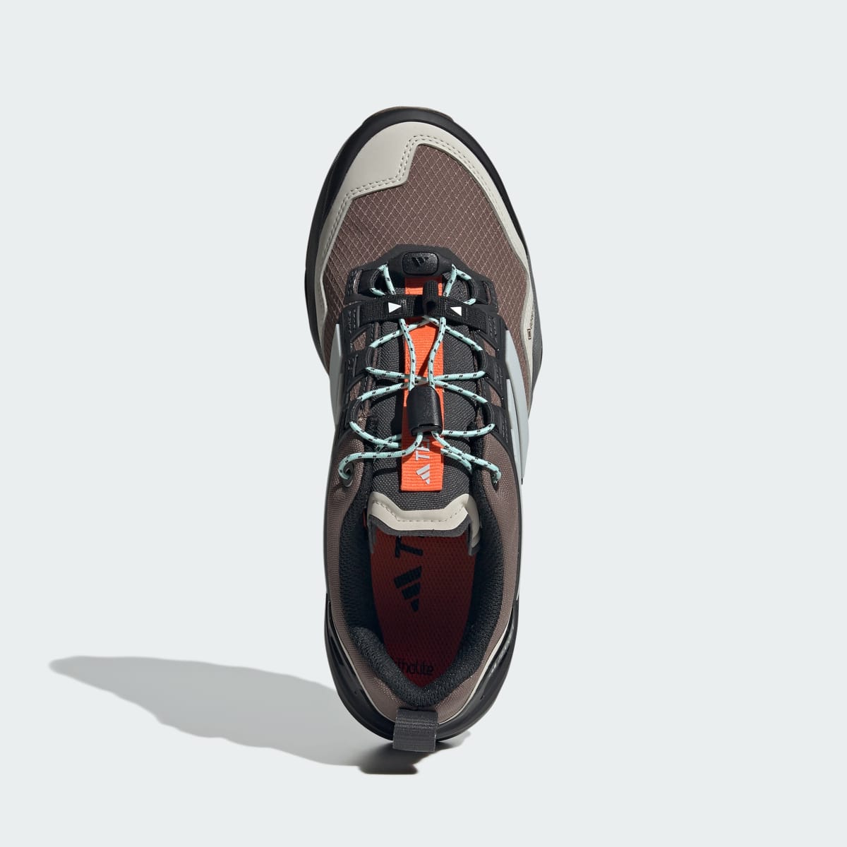 Adidas Women's Terrex Skychaser GORE-TEX Hiking Shoes - Earth Strata / Grey One / Semi Flash Aqua - Image 3