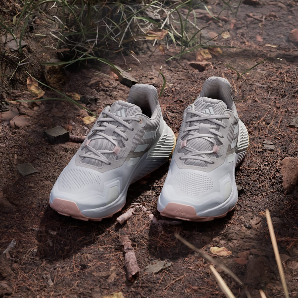 Adidas Women's Terrex Soulstride Trail Running Shoes - Beige / Ice Tangerine / Blush Pink - Image 5