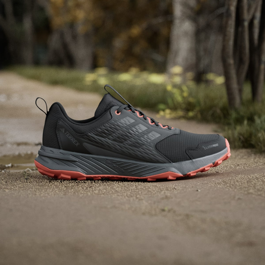Adidas Men's Terrex Tracefinder 2 CLIMAPROOF Trail Running Shoes - Core Black / Core Black / Semi Impact Orange - Image 3