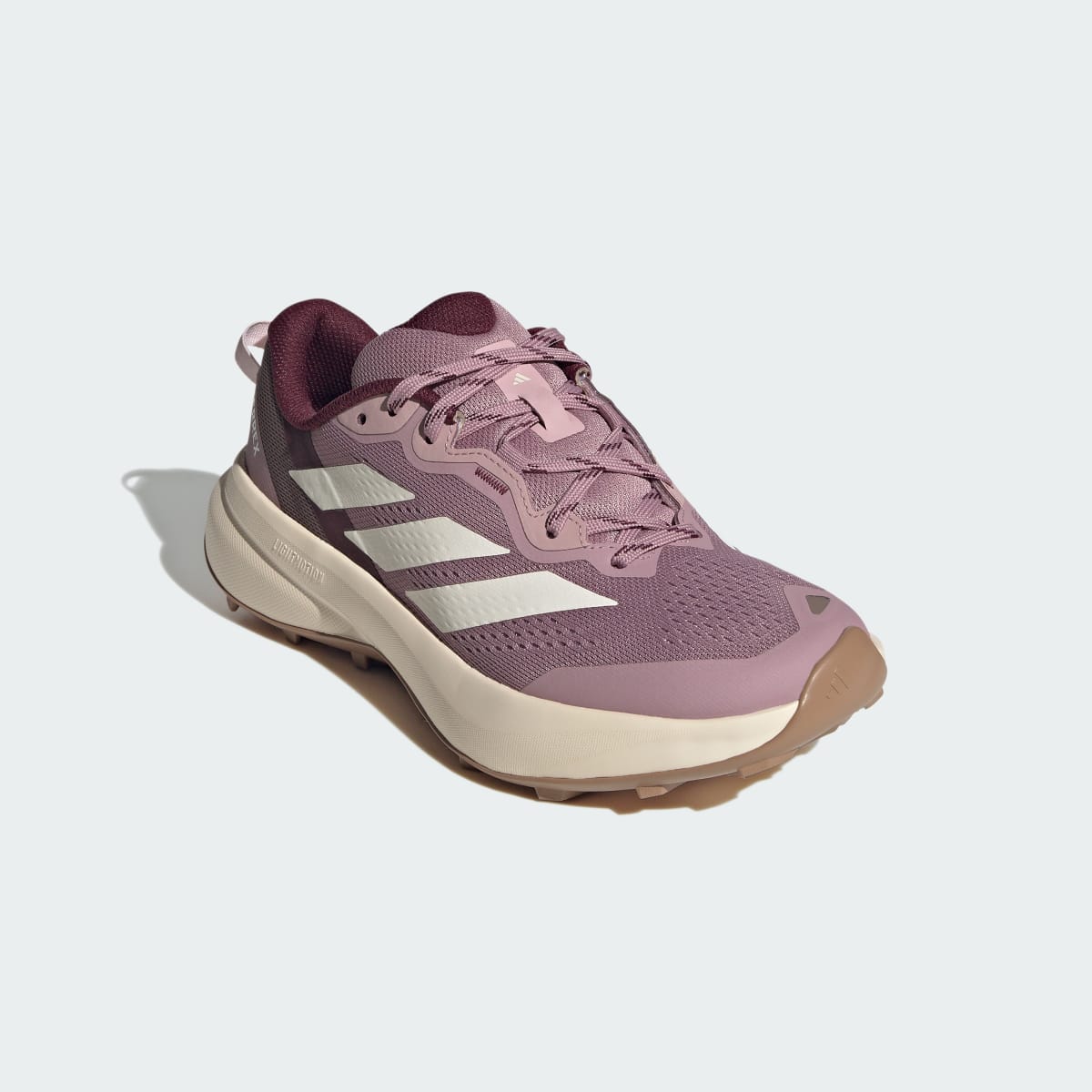 Adidas Women's Terrex Tracefinder Plus Trail Running Shoes - Magic Mauve / Wonder White / Maroon - Image 7