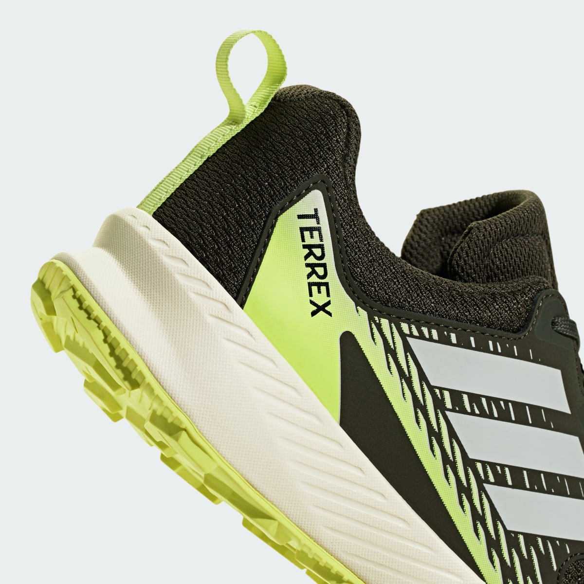 Adidas Kids' Terrex Tracefinder Trail Running Shoes Junior - Shadow Olive / Dash Grey / Frozen Lemon - Image 8
