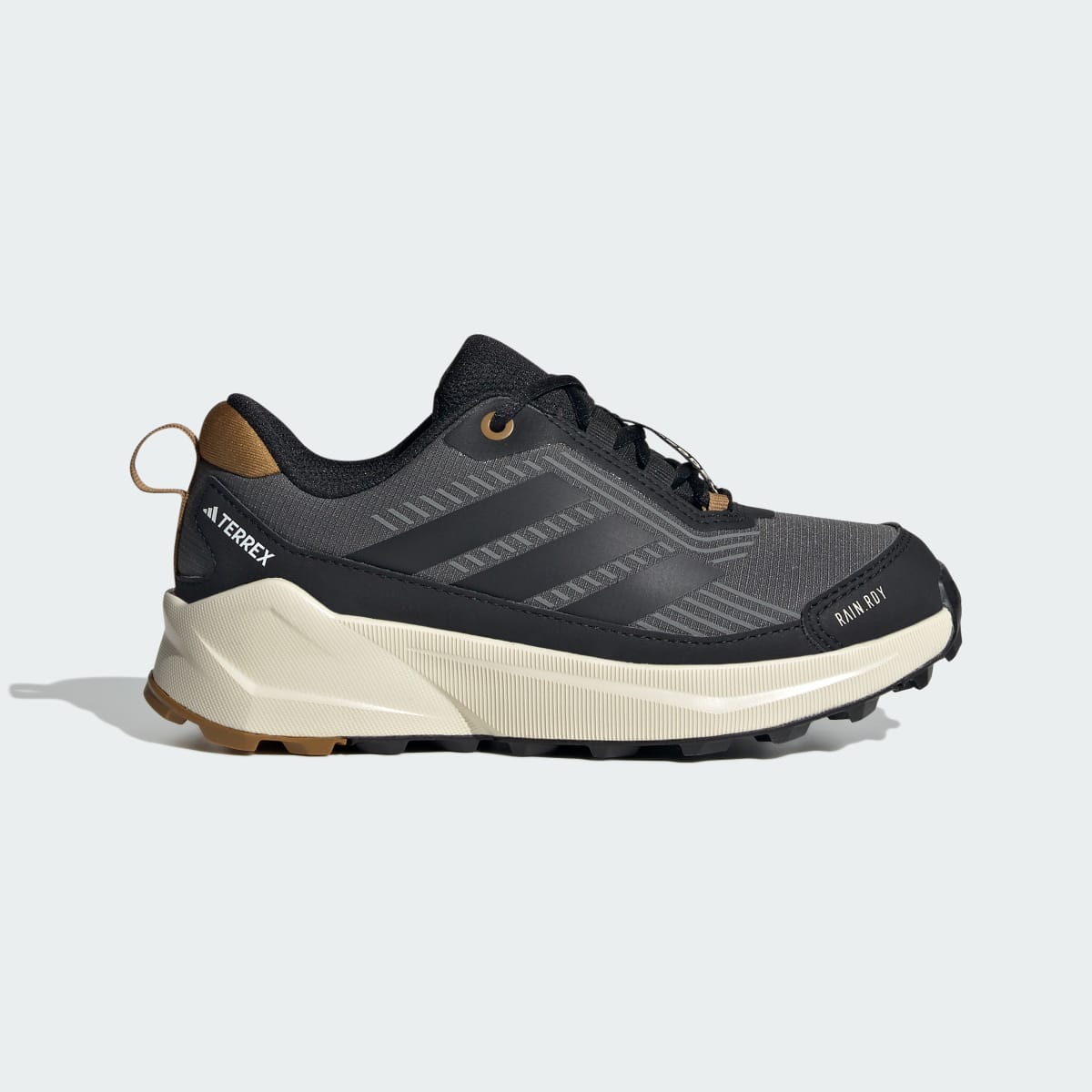 Adidas Kids' Terrex Trailmaker 2 RAIN.RDY Hiking Shoes - Grey Six / Core Black / Bronze Strata - Image 1