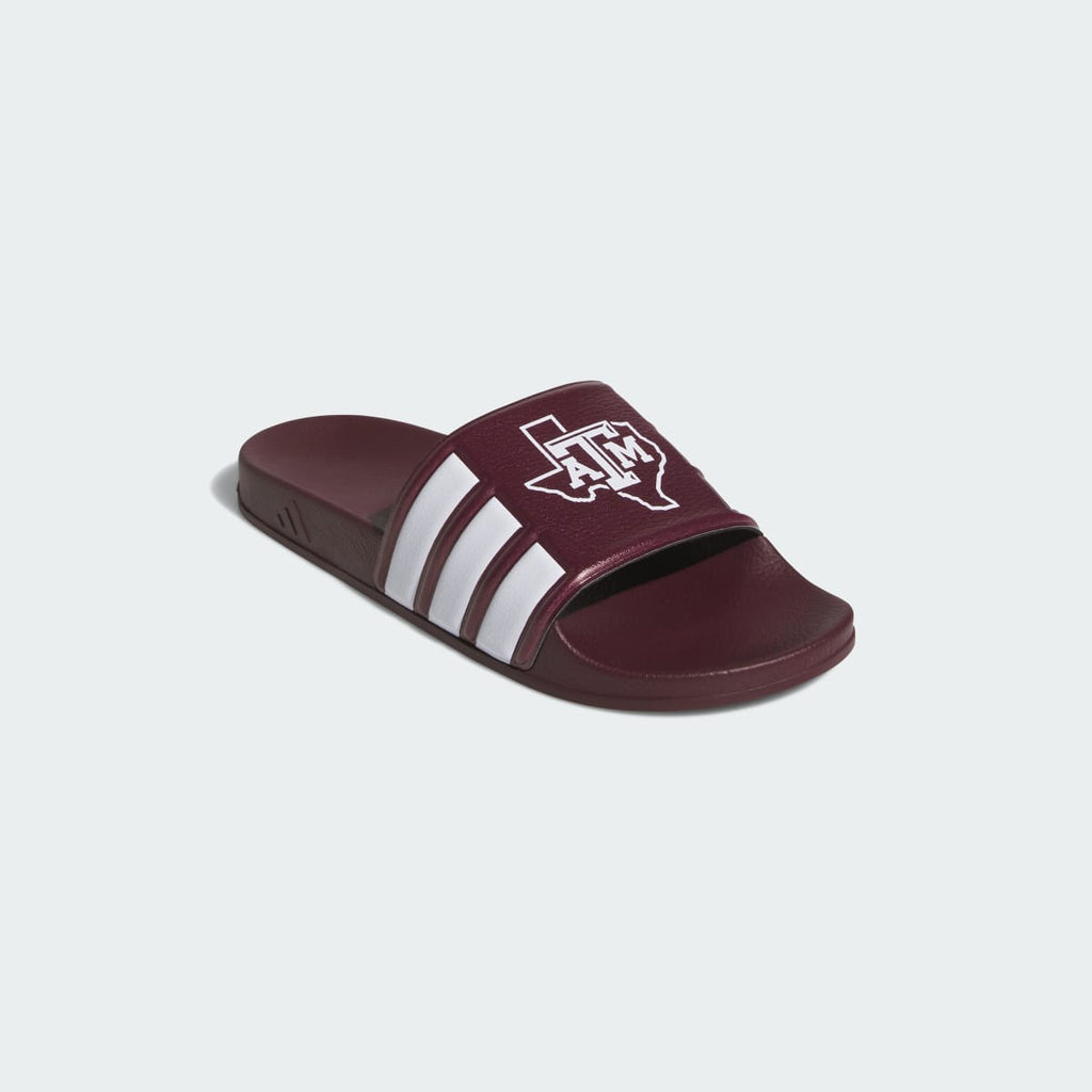 Adidas Women's Texas A&M Aggies Performance Slide - Team Maroon / Cloud White / Cloud White - Image 4