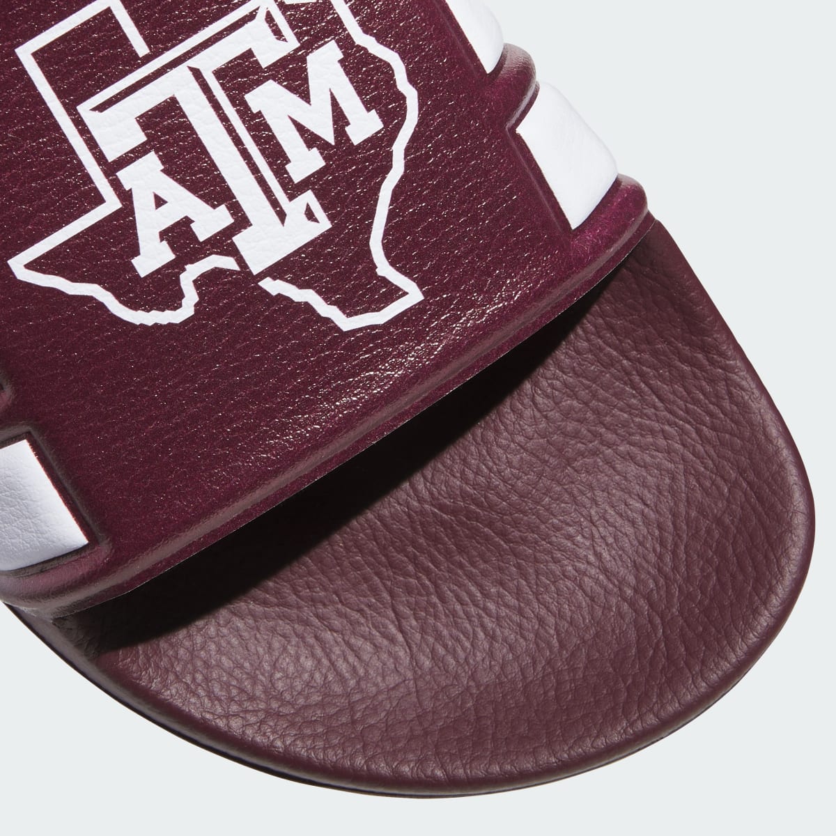 Adidas Women's Texas A&M Aggies Performance Slide - Team Maroon / Cloud White / Cloud White - Image 7