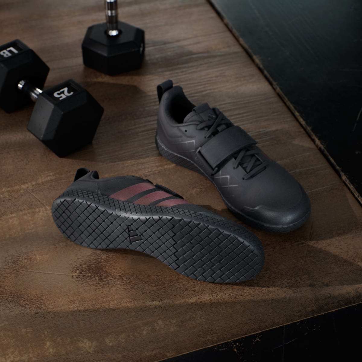 Adidas Women's The Total Weightlifting Shoes - Core Black / Core Black / Carbon - Image 4