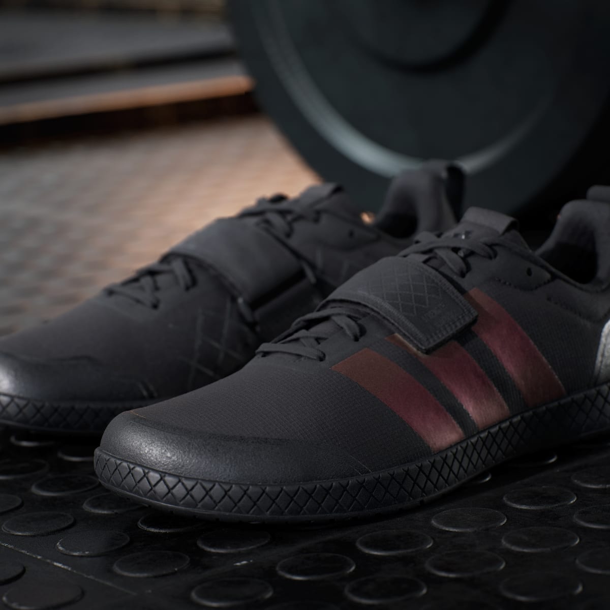 Adidas Women's The Total Weightlifting Shoes - Core Black / Core Black / Carbon - Image 9